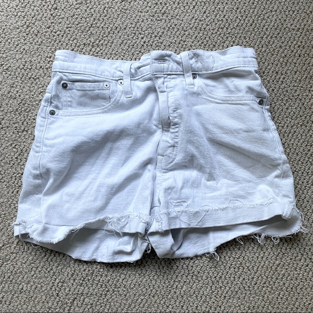 Madewell White Denim Shorts